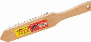 Щетка ТЕВТОН стальная с деревянной рукояткой, 6 рядов