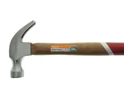 Молоток-гвоздодер, 450г. Кованный боек, деревянная рукоятка Sturm!