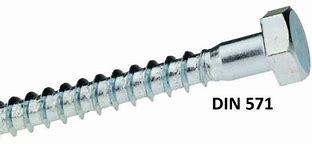 Шуруп 8х70 шестигр, оцинк. DIN 571 (70ф)