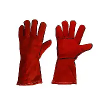 Краги спилковые серые