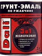 Грунт-эмаль по ржав.черная 2л "DALI"