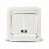 Makel mimoza бел/бел выключатель 1 кл прох.