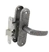 Защелка врезная ЗЩ1-45А (серебро антик) (47479) (АБСОЛЮТ)