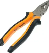 Плоскогубцы (пассатижи),200мм.,никелированные,двухкомпонентные рукоятки Вихрь