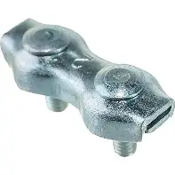 Зажим соединитель троса "DUPLEX" плоский D2