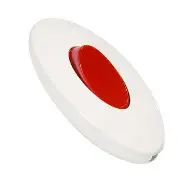 MAKEL Переключатель бра белый с красной кнопкой