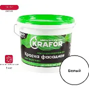 КРАСКА В/Д МОЮЩАЯ 6.5кг KRAFOR (красная)