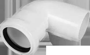 Отвод 87*50 двухраструбный (с кольцом) (30шт)