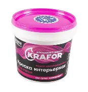 КРАСКА В/Д МОЮЩАЯ 1.5кг KRAFOR (красная)