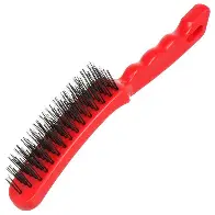 Щетка 5-ти рядная, оцинкованная стальная щетина, пластиковая рукоятка, СОЮЗ