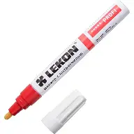 Маркер LEKO с нитроэмалью цвет: красный 4мм строительный