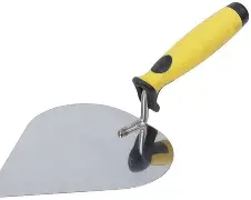 Мастерок нержавеющий, мягкая ручка, Профи, штукатура 190 мм