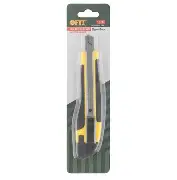 Нож технический  9 мм усиленный прорезиненный