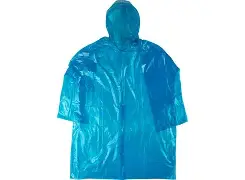 Плащ дождевик усиленный синий, полиэтилен, размер XXXL