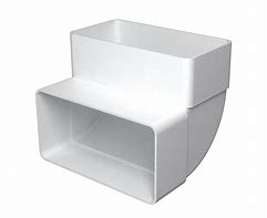 612КВП, Колено вертикальное пластик 90°, 60х120