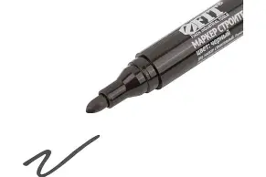 Маркер строительный перманентный, черный