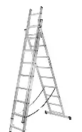 Лестница алюминиевая трехсекционная 3х9 Вихрь